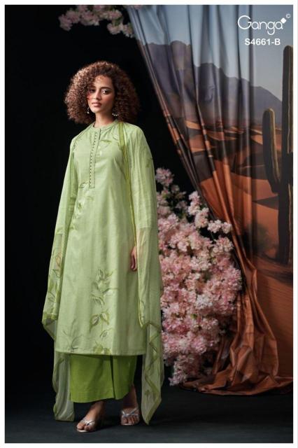 Ganga ditiya 4661 dress material wholesaler in indiamart